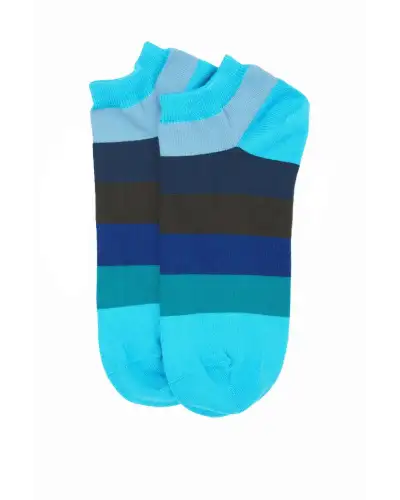 Women PEPER HAROW Block Stripe Womens Trainer Socks - Aqua £11.00