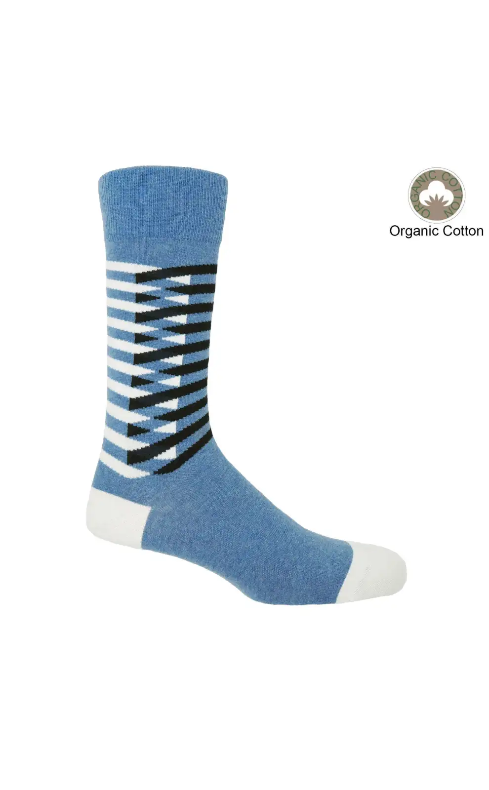 Men PEPER HAROW Symmetry Organic Mens Socks - Blue £17.00