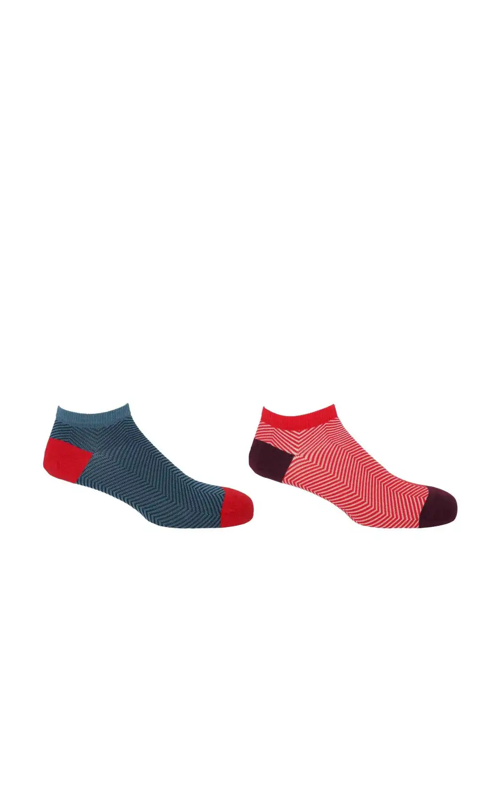 Men PEPER HAROW Lux Taylor Mens Trainer Socks Bundle - Blue Red £18.00
