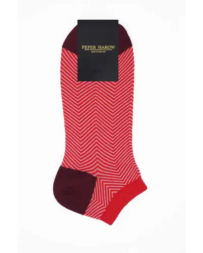 Men PEPER HAROW Lux Taylor Mens Trainer Socks Bundle - Blue Red £18.00