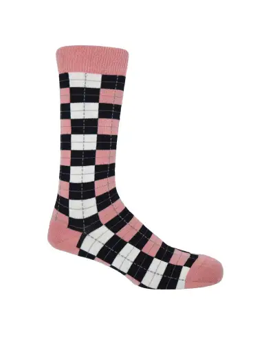 Men PEPER HAROW Checkmate Mens Socks - Pink £16.00