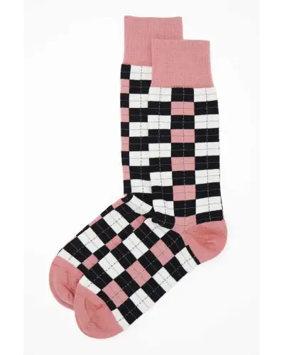 Men PEPER HAROW Checkmate Mens Socks - Pink £16.00