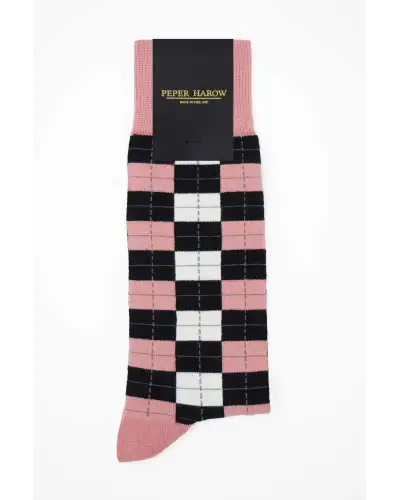 Men PEPER HAROW Checkmate Mens Socks - Pink £16.00