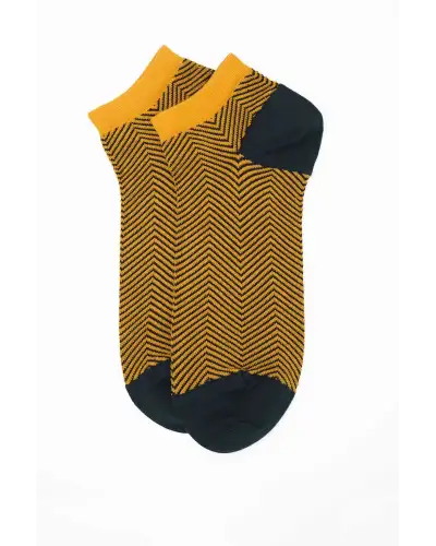 Men PEPER HAROW Lux Taylor Mens Trainer Socks - Yellow-PH-7627768103086 £13.00