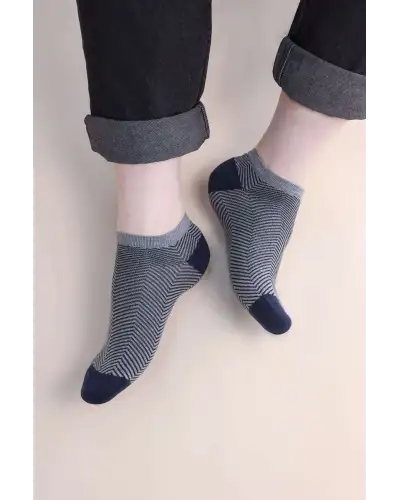 Men PEPER HAROW Lux Taylor Mens Trainer Socks - Grey £13.00