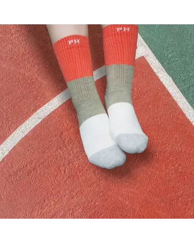 Women PEPER HAROW Recycled Womens Sport Socks - Coral £13.00