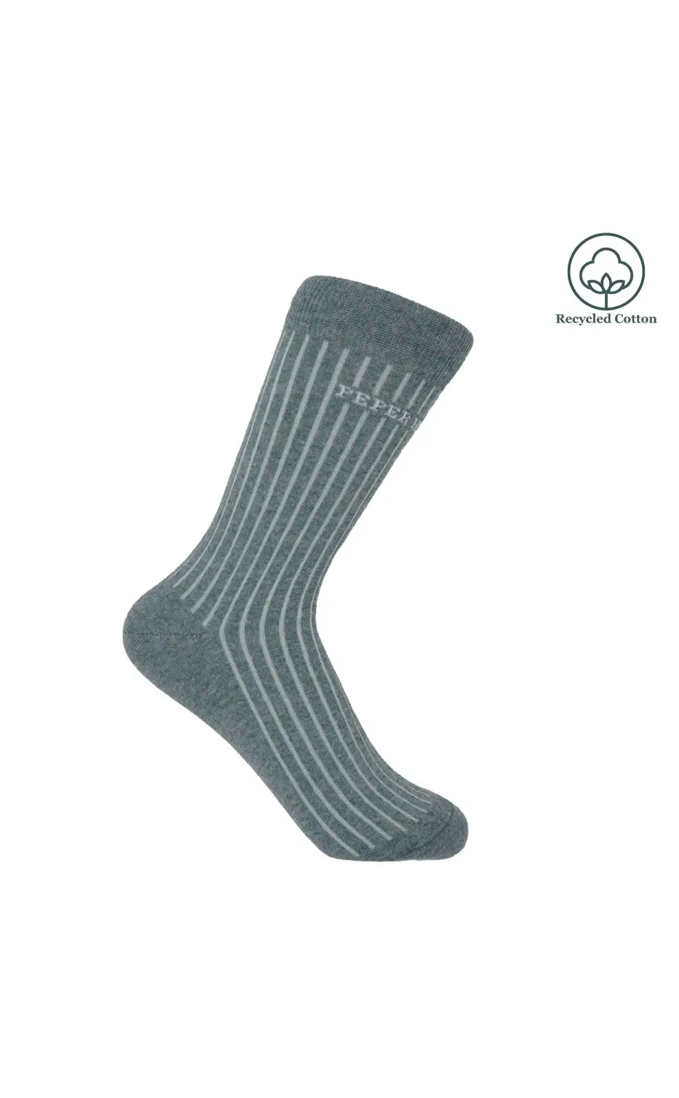 Women PEPER HAROW Recycled Ribbed Womens Socks - Blue £13.00