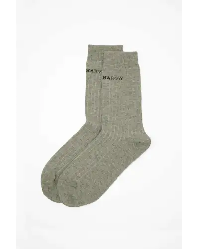 Women PEPER HAROW Recycled Ribbed Womens Socks - Grey £13.00