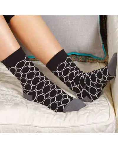 Women PEPER HAROW Beehive Womens Socks - Black £15.00