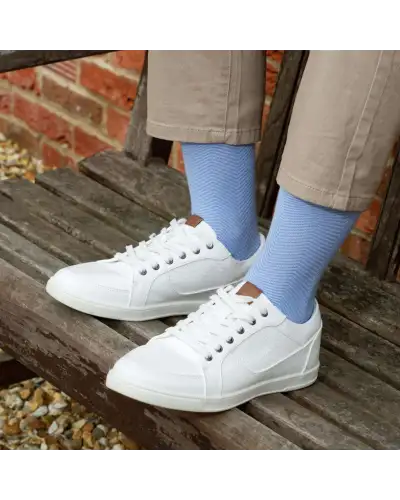 Men PEPER HAROW Lux Taylor Mens Socks - Sky £16.00