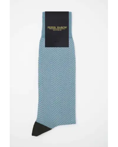Men PEPER HAROW Lux Taylor Mens Socks - Sky £16.00