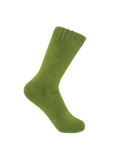 Women PEPER HAROW Ribbed Cuff Womens Bed Socks - Green £15.00