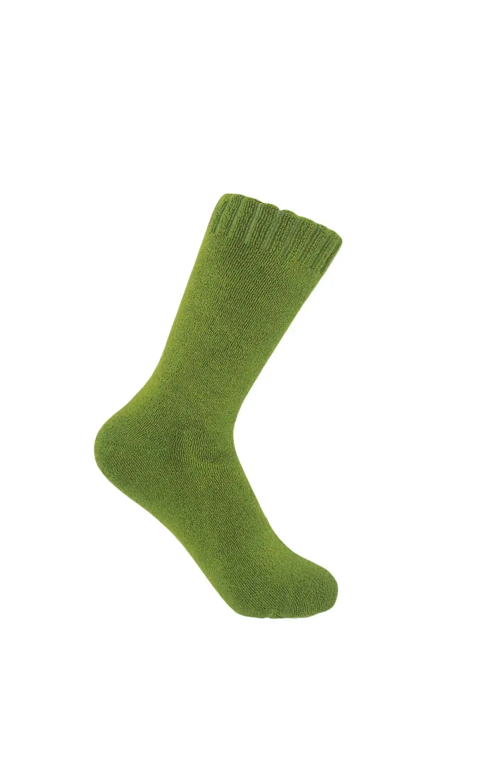Women PEPER HAROW Ribbed Cuff Womens Bed Socks - Green £15.00