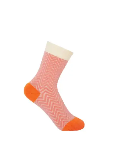Women PEPER HAROW Zigzag Womens Socks - Pink £15.00