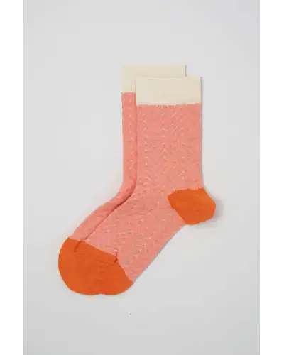 Women PEPER HAROW Zigzag Womens Socks - Pink £15.00