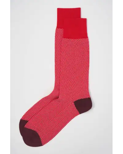 Men PEPER HAROW Lux Taylor Mens Socks - Red £16.00