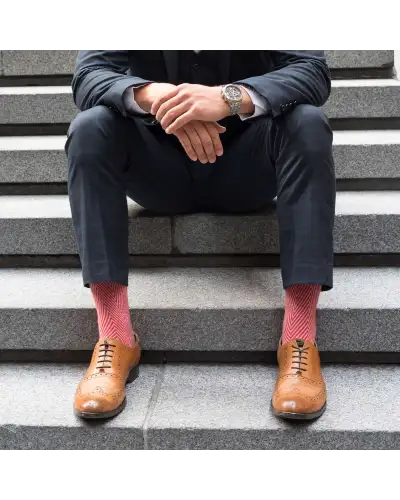 Men PEPER HAROW Lux Taylor Mens Socks - Red £16.00