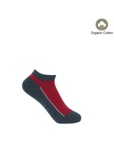 Women PEPER HAROW Polka Womens Organic Trainer Socks - Denim £11.00