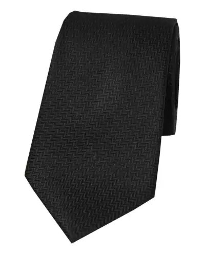 Silk Ties Soprano Ties Soprano Black Herringbone Silk Tie £23.00