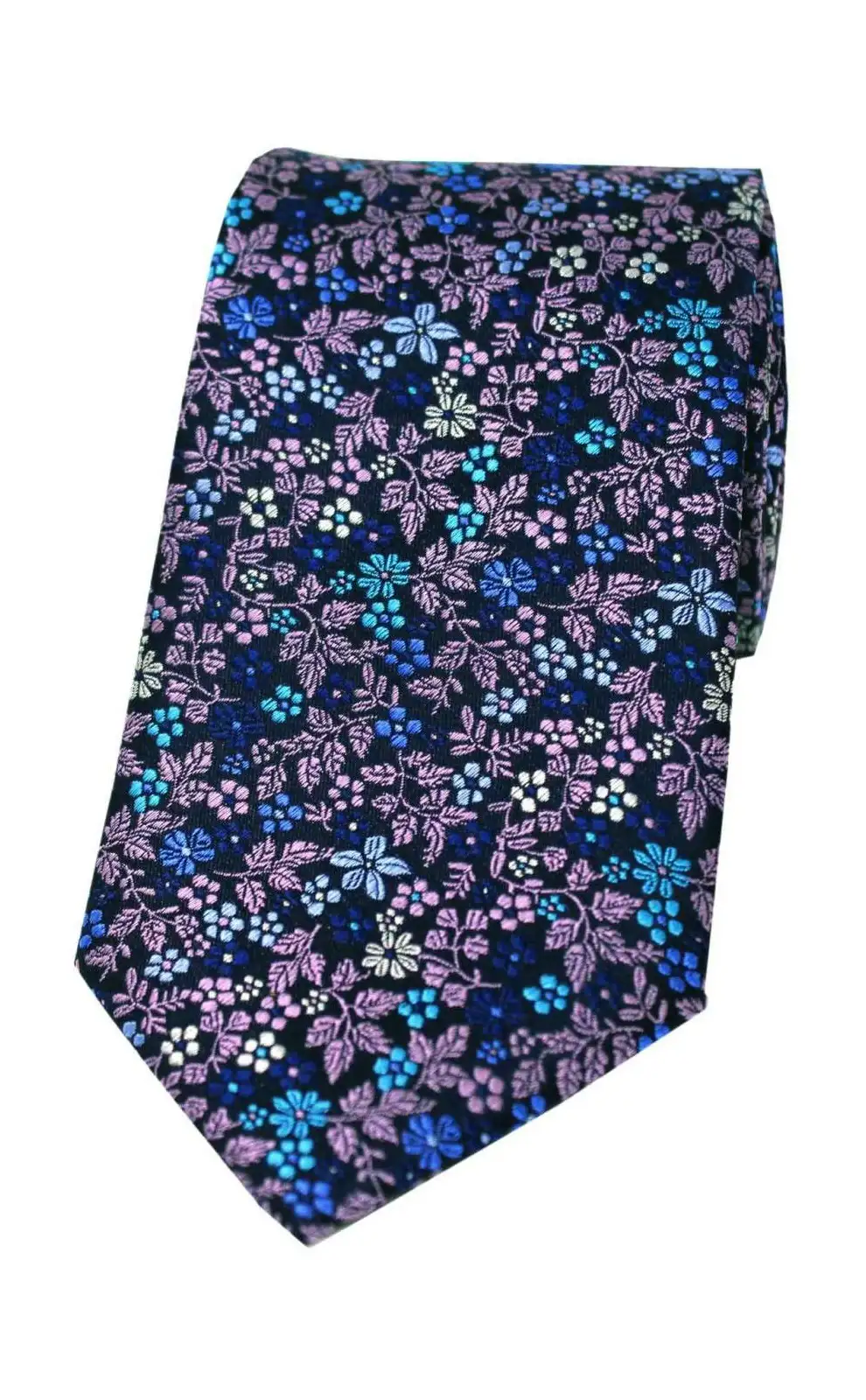 Posh & Dandy Ties Soprano Ties Posh and Dandy Italian Design With Multi Coloured Leaf and Flowers Silk Tie £25.00