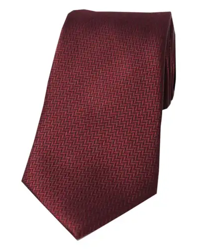 Silk Ties Soprano Ties Soprano Cherry Herringbone Silk Tie £24.00