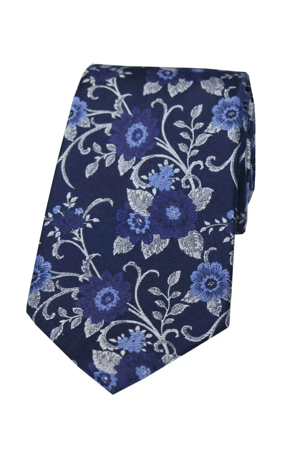 Silk Ties Soprano Ties Soprano Navy Flowers Silk Tie £24.00