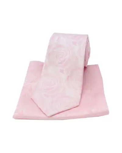 Pocket Square Soprano Ties Soprano Pale Pink Rose Wedding Silk Tie And Pocket Square £34.00