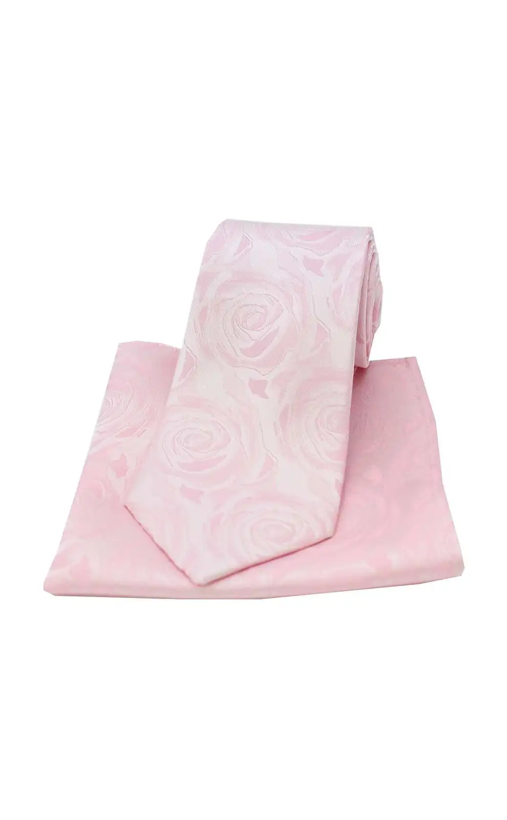 Pocket Square Soprano Ties Soprano Pale Pink Rose Wedding Silk Tie And Pocket Square-ST-TPSWE009 £34.00
