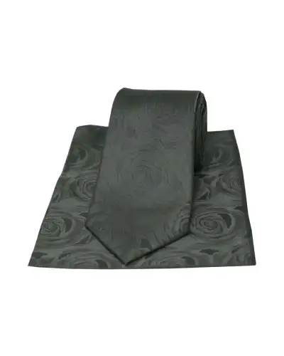 Pocket Square Soprano Ties Soprano Grey Rose Wedding Matching Silk Tie And Pocket Square £23.00