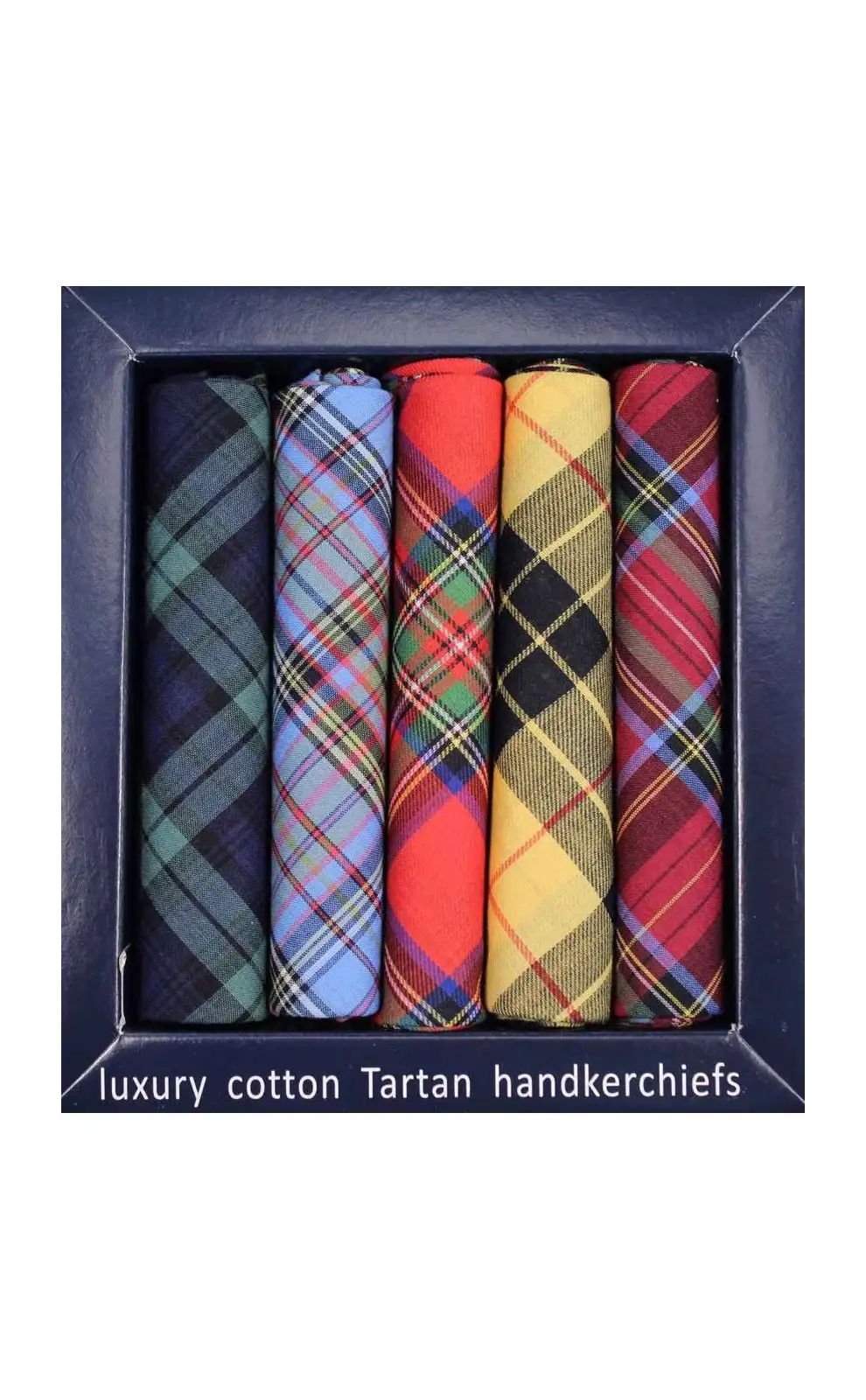 Pocket Square Soprano Ties Soprano 5 Pack Popular Tartan Patterned Cotton Pocket Squares £23.00