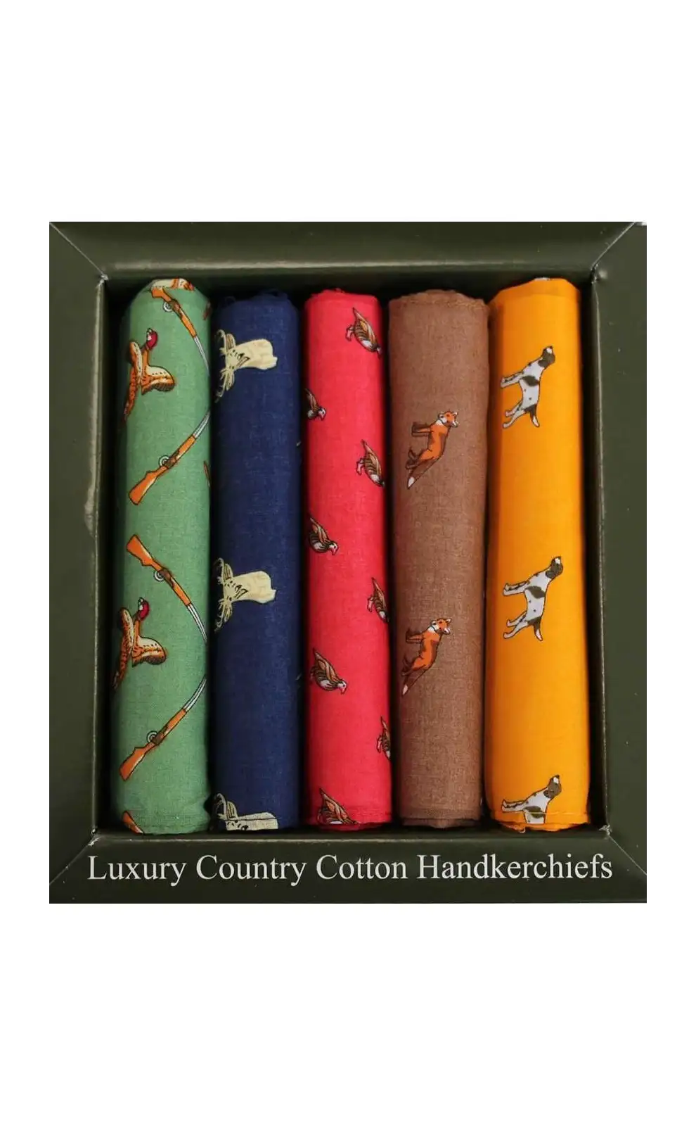 Cotton Hankies Soprano Ties Soprano Country Themed Pack Of Five Cotton Handkerchiefs £23.00