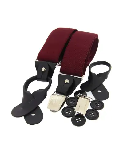 Braces Soprano Ties Soprano Wine 35Mm Leather End Braces £34.00