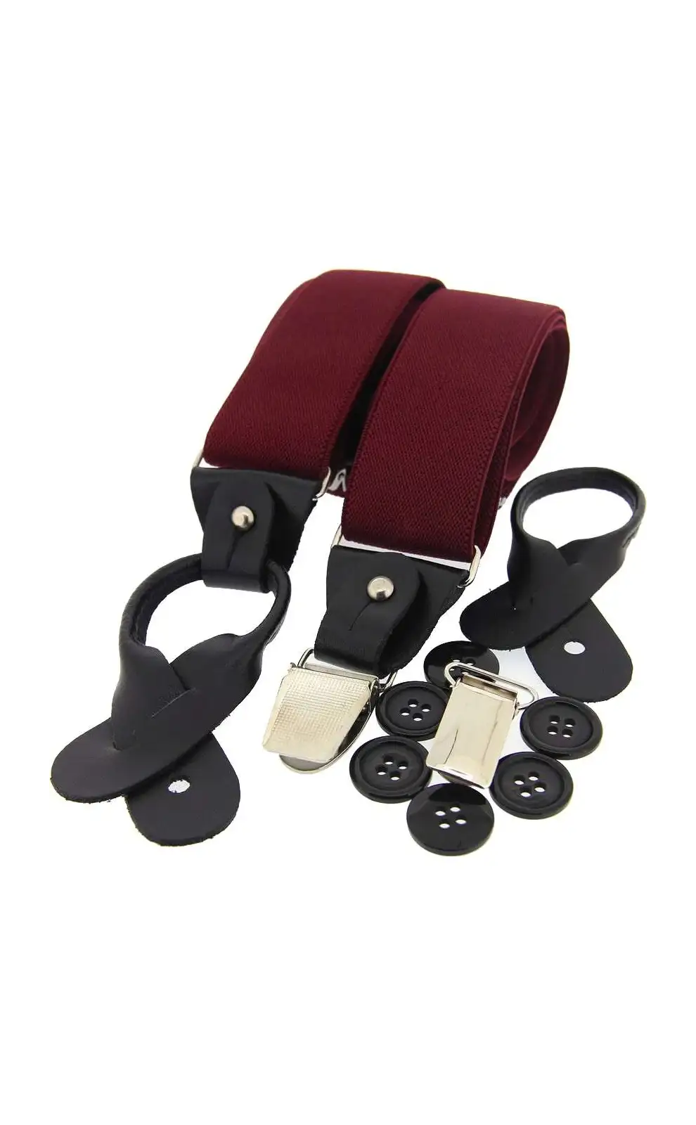 Braces Soprano Ties Soprano Wine 35Mm Leather End Braces £34.00