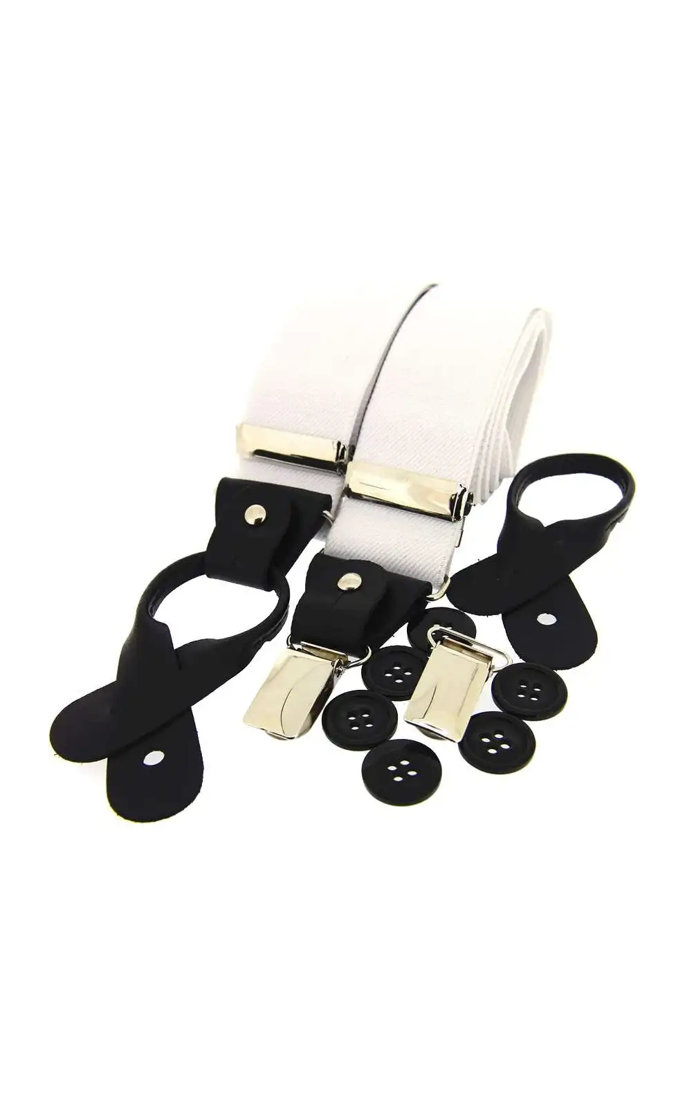 Braces Soprano Ties Soprano White 35Mm Leather End Braces £27.00