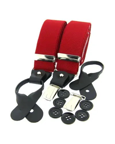 Braces Soprano Ties Soprano Red 35Mm Leather End Braces £27.00