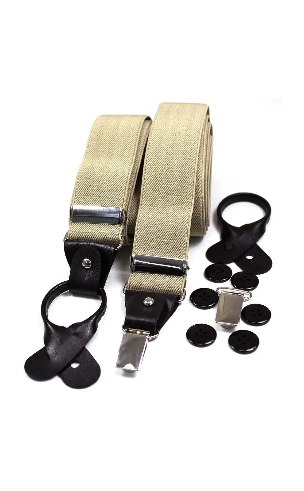 Braces Soprano Ties Soprano Camel 35Mm Leather End Braces £27.00