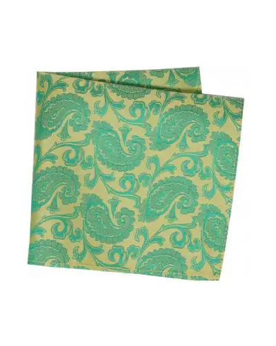 Pocket Square Soprano Ties Soprano Jade Paisley Woven Silk Pocket Square £9.00