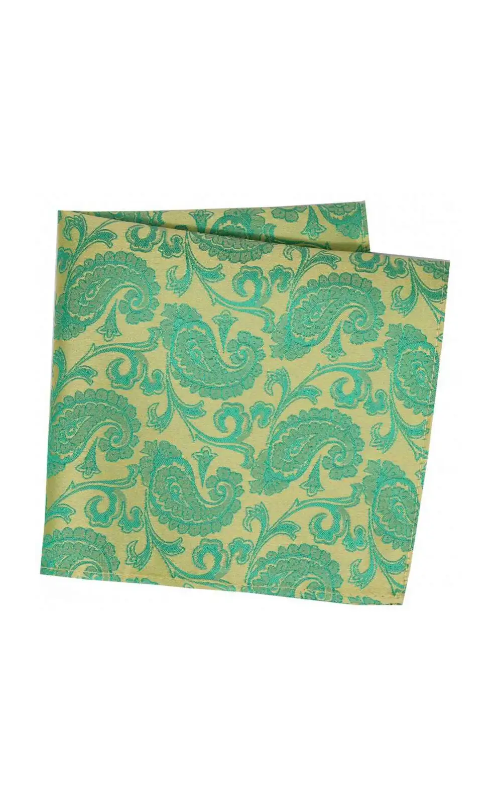 Pocket Square Soprano Ties Soprano Jade Paisley Woven Silk Pocket Square £9.00