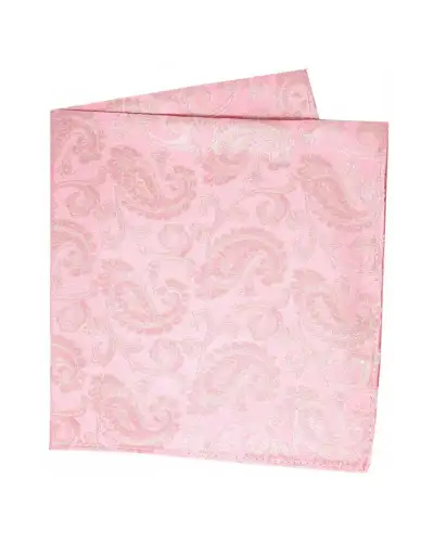 Soprano Pink Cotton Candy Paisley Silk Hanky | Soprano Ties ST HANKWST7220 Silk Hankie