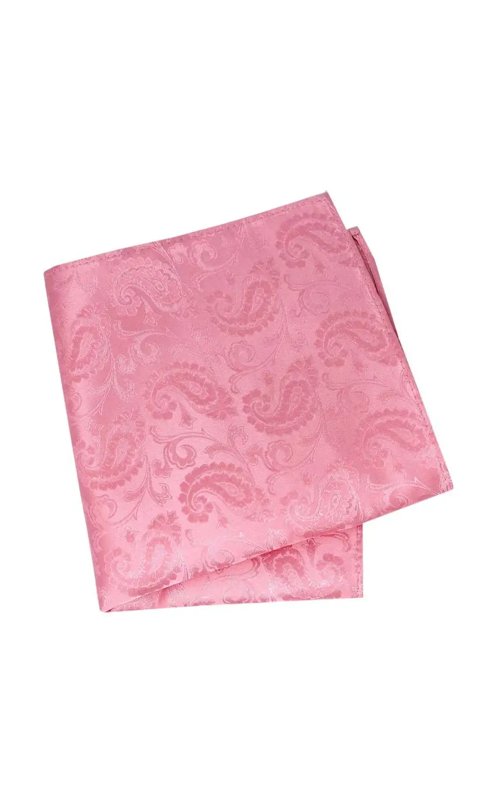 Pocket Square Soprano Ties Soprano Baby Pink Paisley Silk Pocket Square £9.00