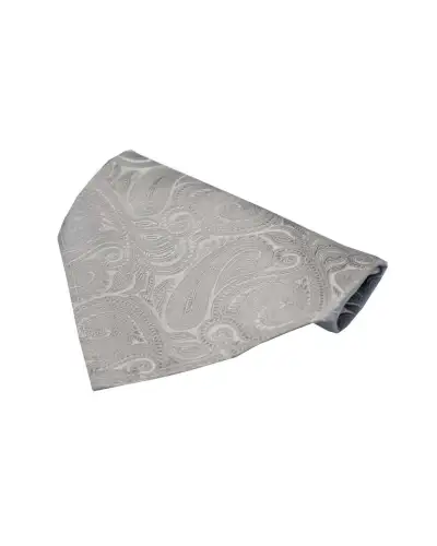 Pocket Square Soprano Ties Soprano Silver Large Paisley Design Silk Pocket Square £9.00