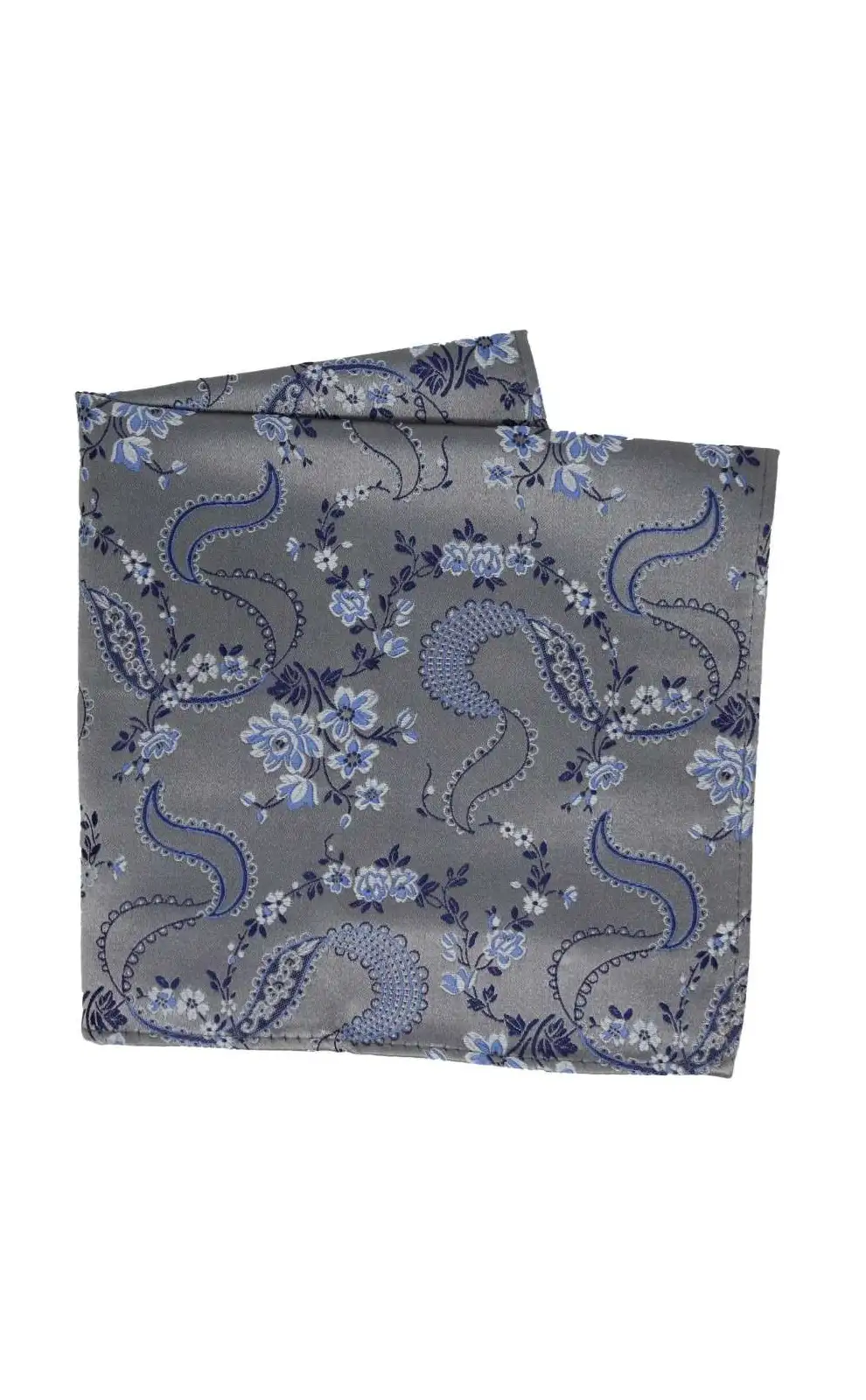 Pocket Square Soprano Ties Soprano Grey Floral Patterned Mens Silk Pocket Square £9.00