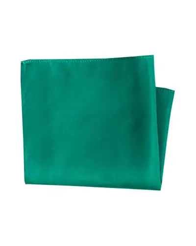 Soprano Sea Green Satin Silk Hanky | Soprano Ties ST HANKWQ SEA GREEN Silk Hankie
