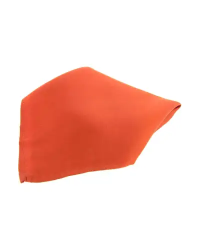 Pocket Square Soprano Ties Soprano Plain Burnt Orange Satin Silk Mens Pocket Square £9.00