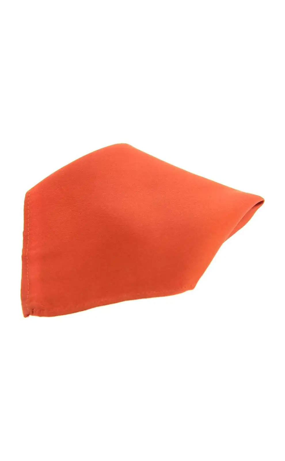 Pocket Square Soprano Ties Soprano Plain Burnt Orange Satin Silk Mens Pocket Square £9.00