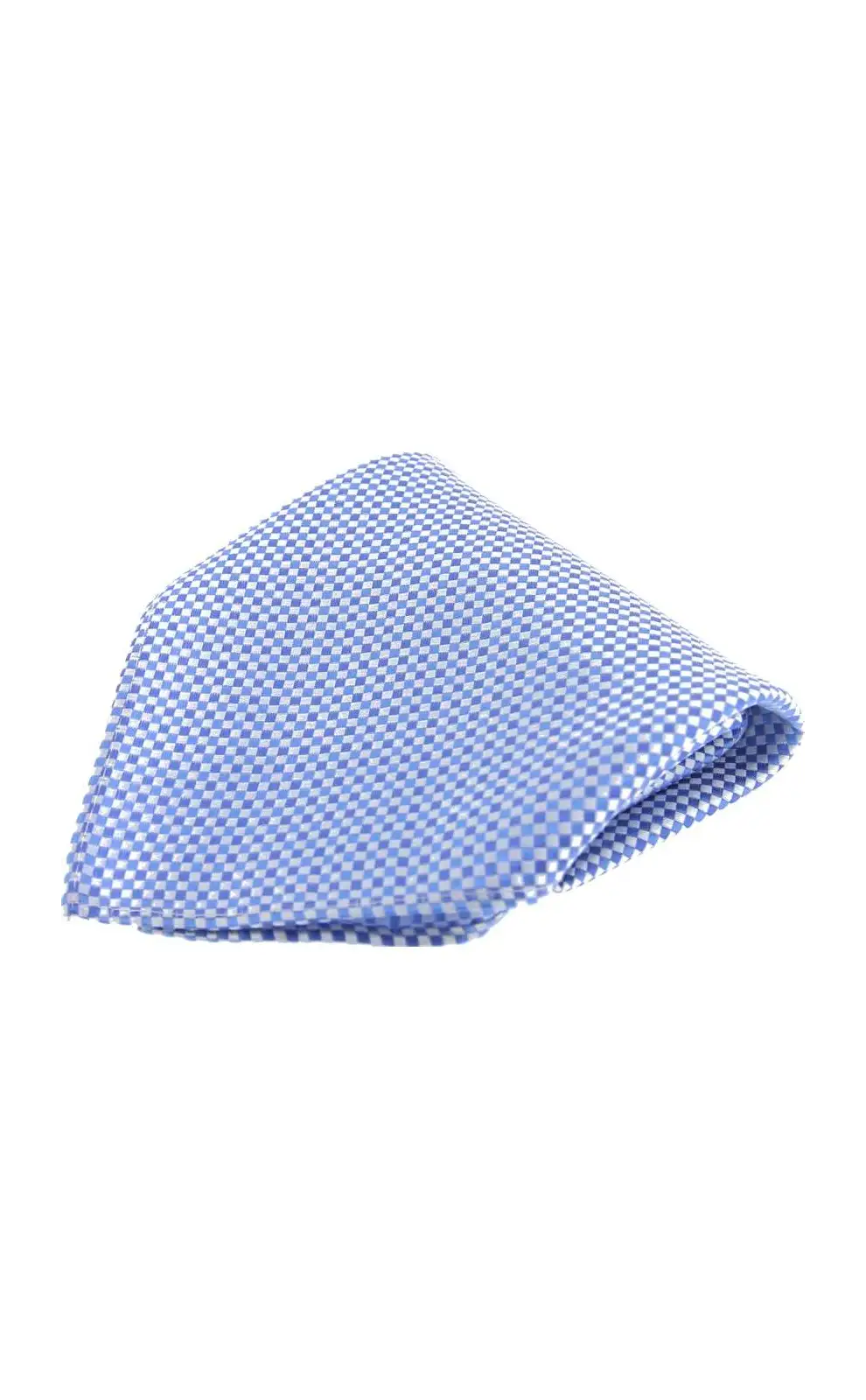 Pocket Square Soprano Ties Soprano Blue Small Checks Mens Silk Pocket Square £15.00