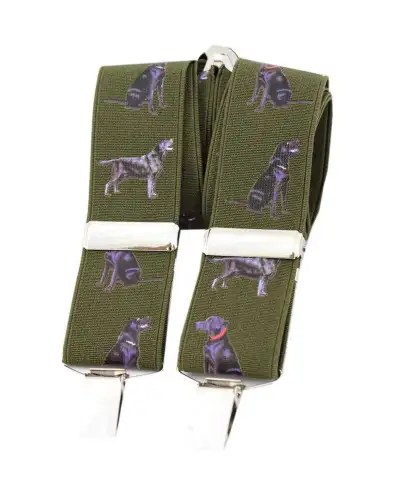 Braces Soprano Ties Soprano Labrador Green 35Mm X Style Braces £23.00