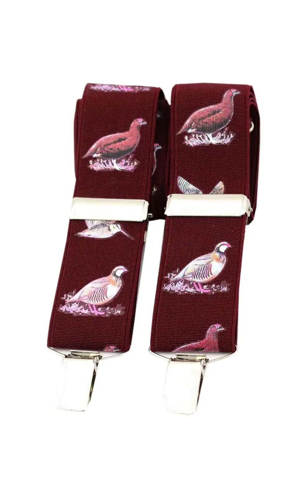 Braces Soprano Ties Soprano Country Birds Wine 35Mm X Back Braces £23.00