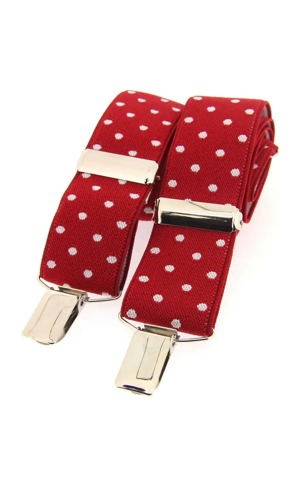 Braces Soprano Ties Soprano Red And White Polka Dot 35Mm X Style Braces £23.00