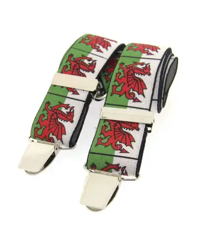 Braces Soprano Ties Soprano Welsh Dragon 35Mm X Style Braces £23.00